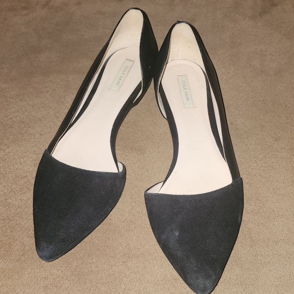 Cole Haan Black Suede Women's Flats